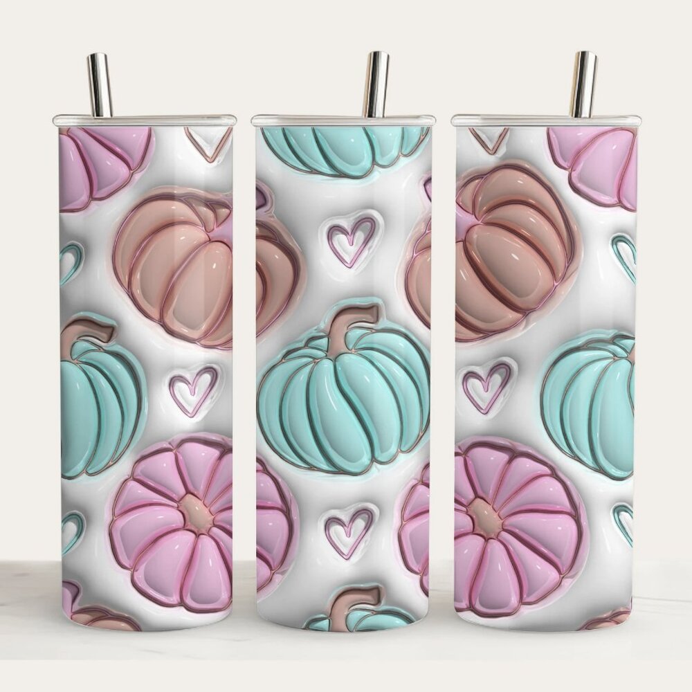Pastel 3D Design 20 oz Tumbler